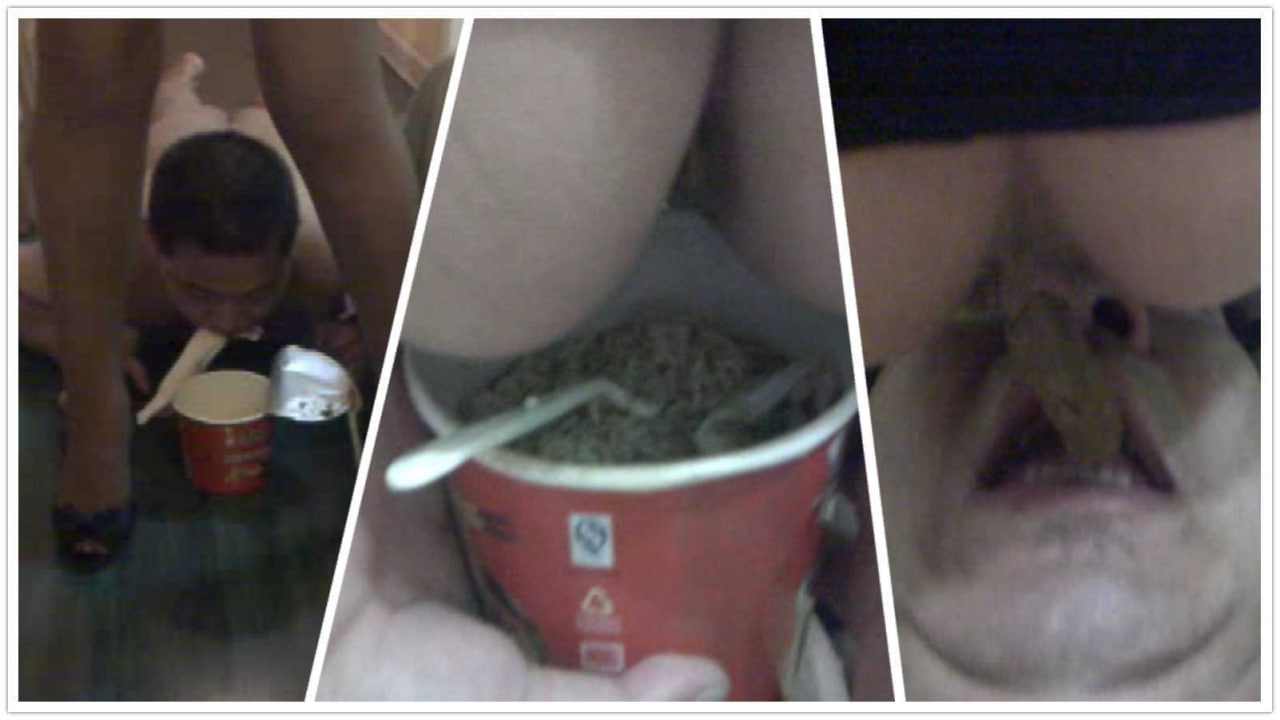 重口味黄金泡面（上）圣水泡饭 贱奴真是幸福到极致了